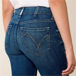 Ariat Womens R.E.A.L Perfect Rise Abby Straight Jeans - Mackenzie Thumbnail Image 7