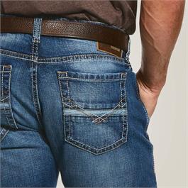 Ariat Mens Rocker Stretch Nassau Stackable Straight Leg Jeans - Summit Thumbnail Image 5