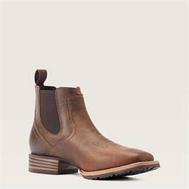 Ariat Mens Hybrid Low Boy Wide Square Toe Chelsea Boots - Old Earth Thumbnail Image 6