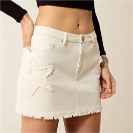Ariat Womens Americana Skirts - Antique White Thumbnail Image 3