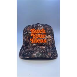 Buck Your Ideas Trucker Cap - Camo / Orange Thumbnail Image 1