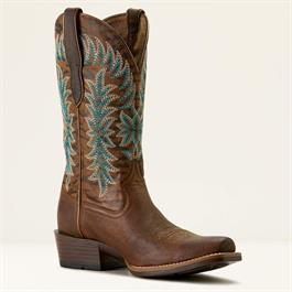 Ariat Womens Beaumont Heritage K Toe Western Boots - Sassy Brown / Gilded Tiger  Thumbnail Image 5