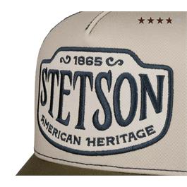 Stetson Western Patch Trucker Cap - Beige/Green Thumbnail Image 1