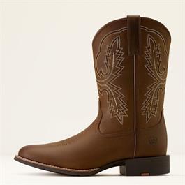Ariat Womens Sport Stratten W Toe Western Boots - Distressed Brown Thumbnail Image 1