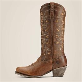 Ariat Womens Desert Holly Almond Toe Western Boots - Pearl Thumbnail Image 1
