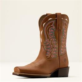 Ariat Womens Salina Narrow Cutter Toe Western Boot - Treasured Tan - (Size 6.5) thumbnail