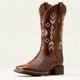 Ariat Womens Round Up Skyler Western Boot - Canyon Tan - (Size 4) thumbnail 