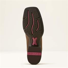 Ariat Womens Round Up StretchFit Wide Square Toe Western Boots - Sassy Brown Thumbnail Image 2