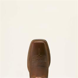 Ariat Womens Round Up StretchFit Wide Square Toe Western Boots - Sassy Brown Thumbnail Image 3