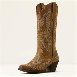 Ariat Womens Round Up Collins D Toe Western Boot - Brown Bomber - (Size 5) thumbnail