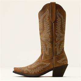 Ariat Womens Round Up Collins D Toe Western Boots - Brown Bomber Thumbnail Image 1