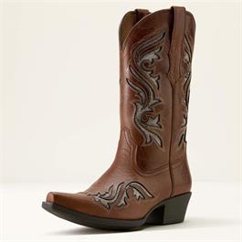 Ariat Womens Heritage Bliss X Toe Western Boot - Dark Tan - (Size 4.5) thumbnail