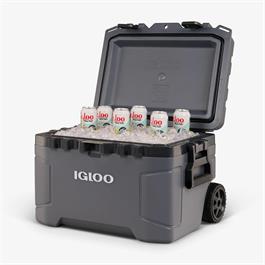 Igloo Trailmate 52QT Roller Cooler - Carbonite Thumbnail Image 2