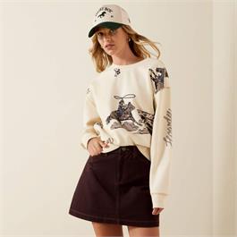Ariat Womens Rancher Sweatshirts - Parchment thumbnail