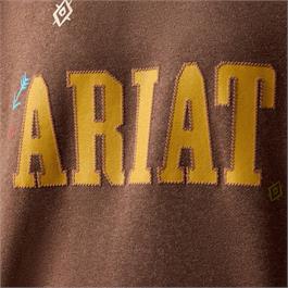 Ariat Womens Essential Crew Sweatshirts - Chicory Coffee Heather Thumbnail Image 3