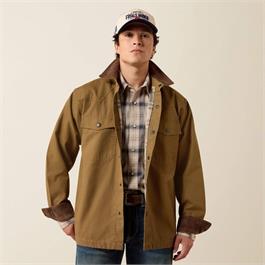 Ariat Retro Canvas Shirt Jacket - Kangaroo - MED thumbnail