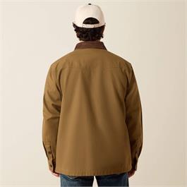 Ariat Mens Rebar Canvas Shirt Jackets - Khaki  Thumbnail Image 2
