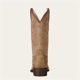 Ariat Womens Round Up Remuda Wide Square Toe Western Boots - Brown Bomber  Thumbnail Image 5