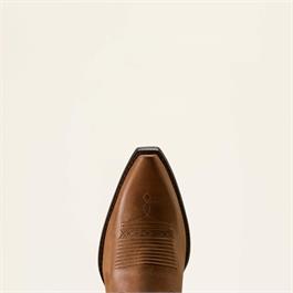 Ariat Womens Heriatge X Toe Elastic Wide Calf Western Boots - Distressed Brown Thumbnail Image 3