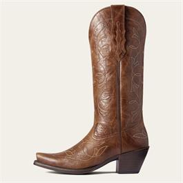 Ariat Womens Heritage D Toe Western Boots - Dark Tan Thumbnail Image 1