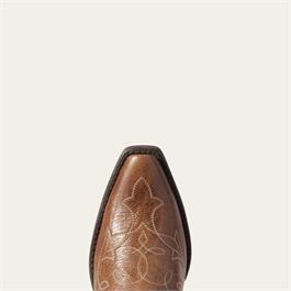 Ariat Womens Heritage D Toe Western Boots - Dark Tan Thumbnail Image 3