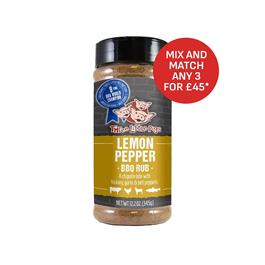 Three Little Pigs Lemon Pepper BBQ Rub - 345g (12.2oz) thumbnail