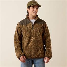 Ariat Basis Fleece Pullover - Savannah Tan Camo - MED thumbnail