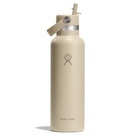 Hydro Flask 21oz (621ml) Standard Mouth with Flex Straw Cap - Oat thumbnail