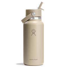 Hydro Flask 32oz (946ml) Wide Mouth with Flex Straw Cap - Oat thumbnail