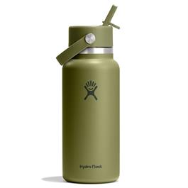 Hydro Flask 32oz (946ml) Wide Mouth with Flex Straw Cap - Palmer Green thumbnail