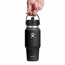 Hydro Flask 24oz (710ml) Wide Mouth Travel Bottle with Flex Straw Caps Thumbnail Image 2