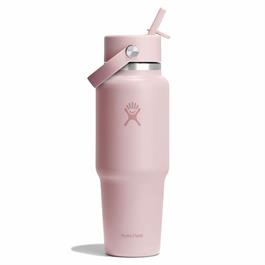 Hydroflask 32oz (946ml) Wide Mouth Travel Bottle with Flex Straw Cap - Trillium thumbnail 