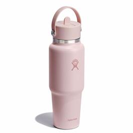 Hydroflask 32oz (946ml) Wide Mouth Travel Bottle with Flex Straw Cap - Trillium Thumbnail Image 1