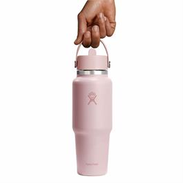 Hydroflask 32oz (946ml) Wide Mouth Travel Bottle with Flex Straw Cap - Trillium Thumbnail Image 2