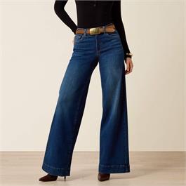 Ariat Womens High Rise Revel Vilma Ultrastretch Wide Leg Jeans - Norwalk  thumbnail
