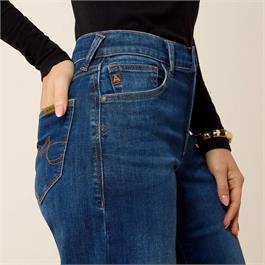 Ariat Womens High Rise Revel Vilma Ultrastretch Wide Leg Jeans - Norwalk  Thumbnail Image 3