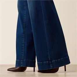 Ariat Womens High Rise Revel Vilma Ultrastretch Wide Leg Jeans - Norwalk  Thumbnail Image 5