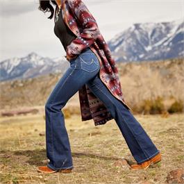 Ariat Womens Ultra Stretch Perfect Rise Katie Flare Jeans - Maya  Thumbnail Image 1
