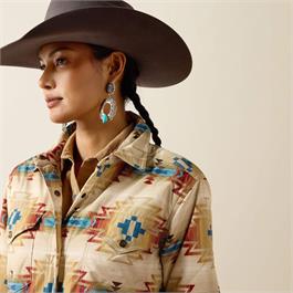 Ariat Womens Dilon Parka Jackets - Sonoma Southwest Print Thumbnail Image 5