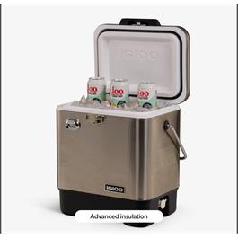 Igloo Legacy 20QT Cooler - Stainless Steel Thumbnail Image 3