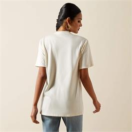 Ariat Womens Classic Rodeo SS T Shirts - Natural Thumbnail Image 1