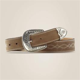 Ariat Womens Diamond Ogee Belts - Brown thumbnail