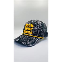 Buck Your Ideas Trucker Cap - Grey Camo / Yellow thumbnail