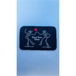 Buck Your Ideas Dancing Skeletons Velcro Patch Thumbnail Image 1