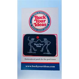 Buck Your Ideas Dancing Skeletons Velcro Patch Thumbnail Image 2
