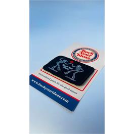 Buck Your Ideas Dancing Skeletons Velcro Patch Thumbnail Image 3