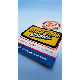 Buck Your Ideas Bold Yellow Logo Velcro Patch thumbnail 