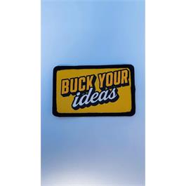 Buck Your Ideas Bold Yellow Logo Velcro Patch Thumbnail Image 1