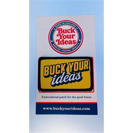 Buck Your Ideas Bold Yellow Logo Velcro Patch Thumbnail Image 3
