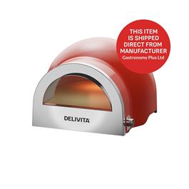 Delivita Flow Dual Fuel Clay Oven - Chilli Red thumbnail